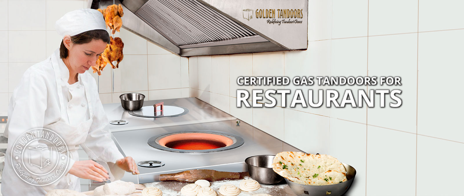 Certified gas tandoors for restaurant
