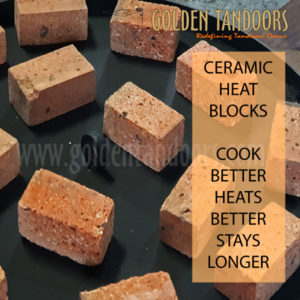Lava Stone Ceramic Blocks Gas Tandoors