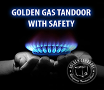 gas tandoor with safety and auto ignition