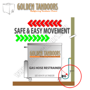 tandoor gas hose restrainer