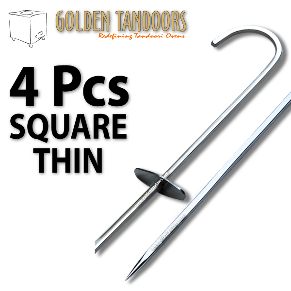 Tandoor Skewers Thin Square